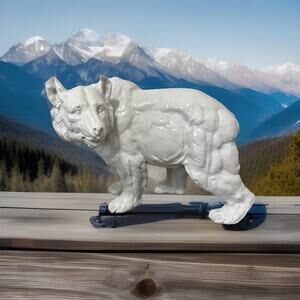 Beautiful Huge Schlaggenwald Grizzly Bear Statue